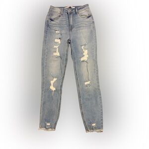 Tinseltown Light Blue Distressed Skinny Jeans